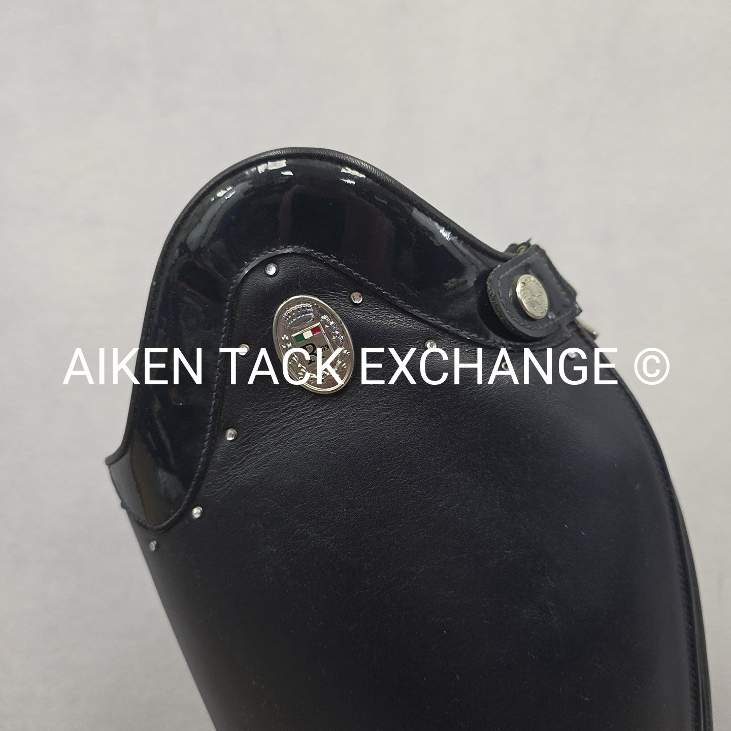 Romitelli Dress Boot with Matching Spur Straps, Size 39 Height 45 Width 44