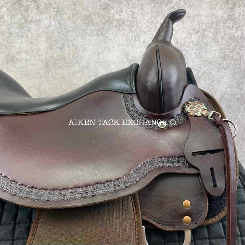 **SOLD** 2022 Circle Y High Horse 6914 Diasetta Cordura Trail Western Saddle, 17" Seat, Wide Tree - Full QH Bars