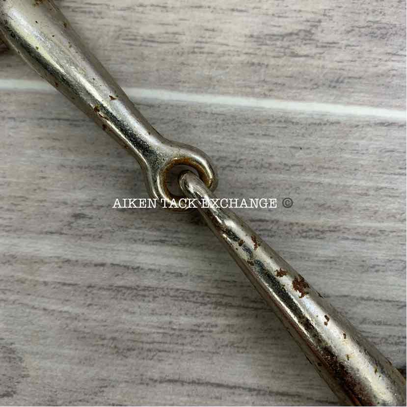 Single Joint Plated Bradoon Bit 4.75"