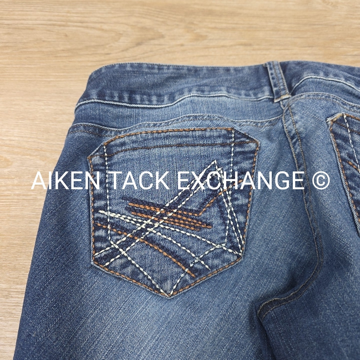 Ariat Denim Knee Patch Breeches, Size 26 R