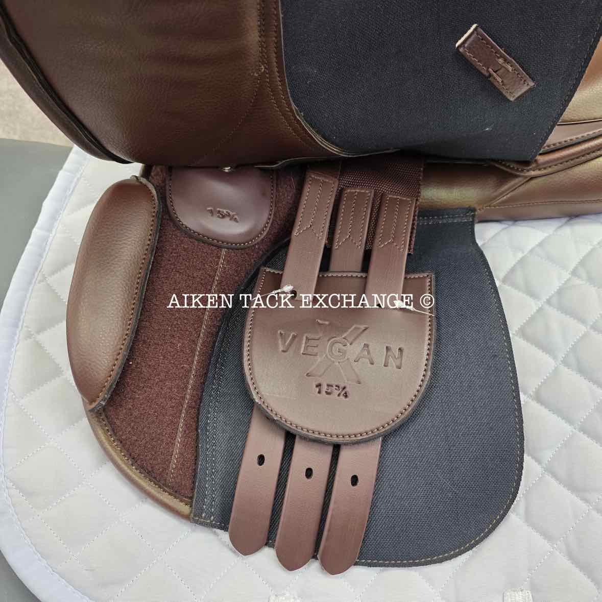 HDR - Henri de Rivel Vegan-X IGP Pony All Purpose Saddle, 15.75" Seat, Adjustable Tree - Changeable Gullet, Wool Flocked Panels