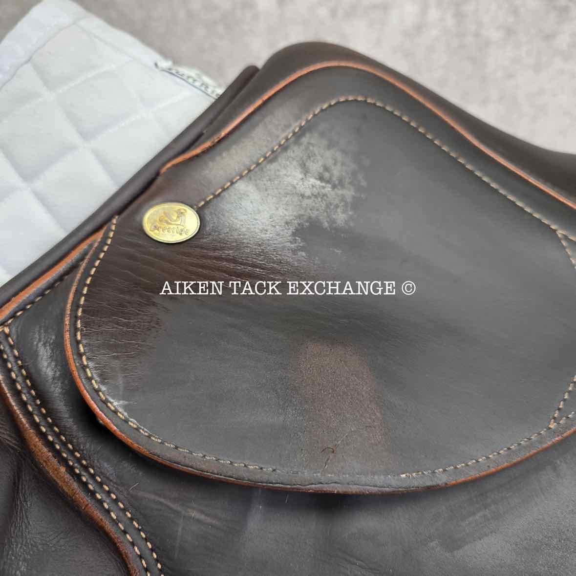 2004 Prestige Nona Garson Elite Close Contact Jump Saddle, 17" Seat, 33 Tree - Medium, Foam Panels