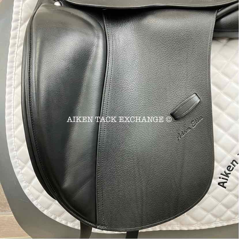 **SOLD** Adam Ellis Style Dressage Saddle, 18" Seat, M/MW Tree, Wool Flocked Panels