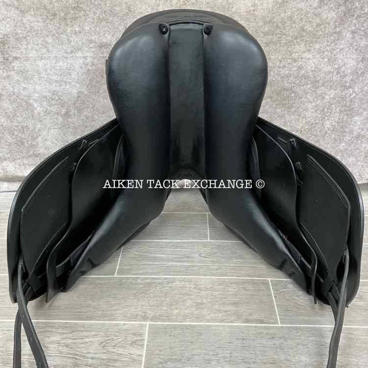 2022 Prestige X-D2 K Zero Dressage Saddle, 17" Seat, Medium Tree, Wool Flocked Pony Panels with Shoulder Relief