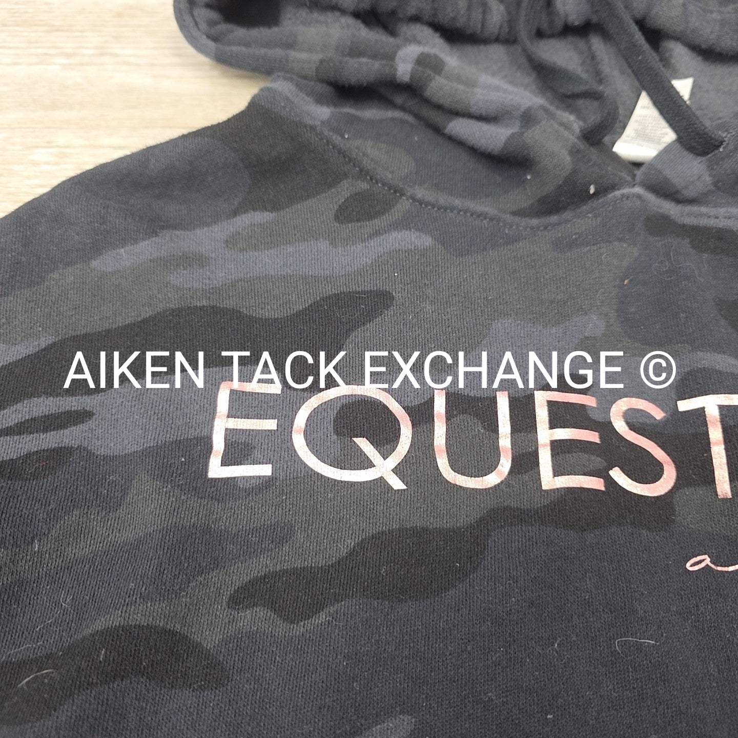 Equine & Design Cropped Hoodie, Size Large