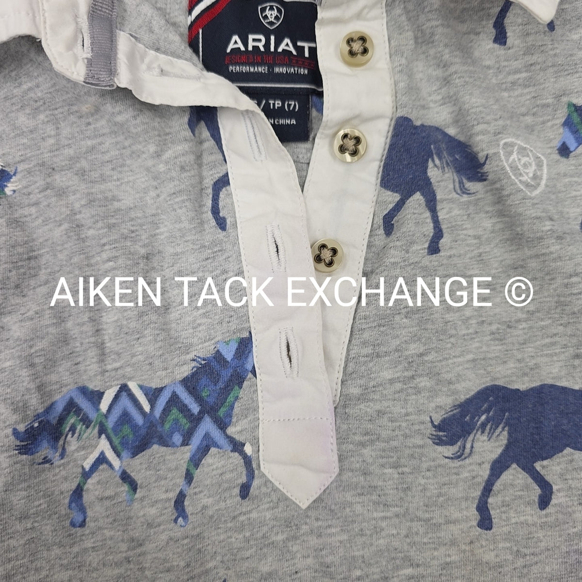 Ariat Short Sleeve Polo Top, Youth XS (7)