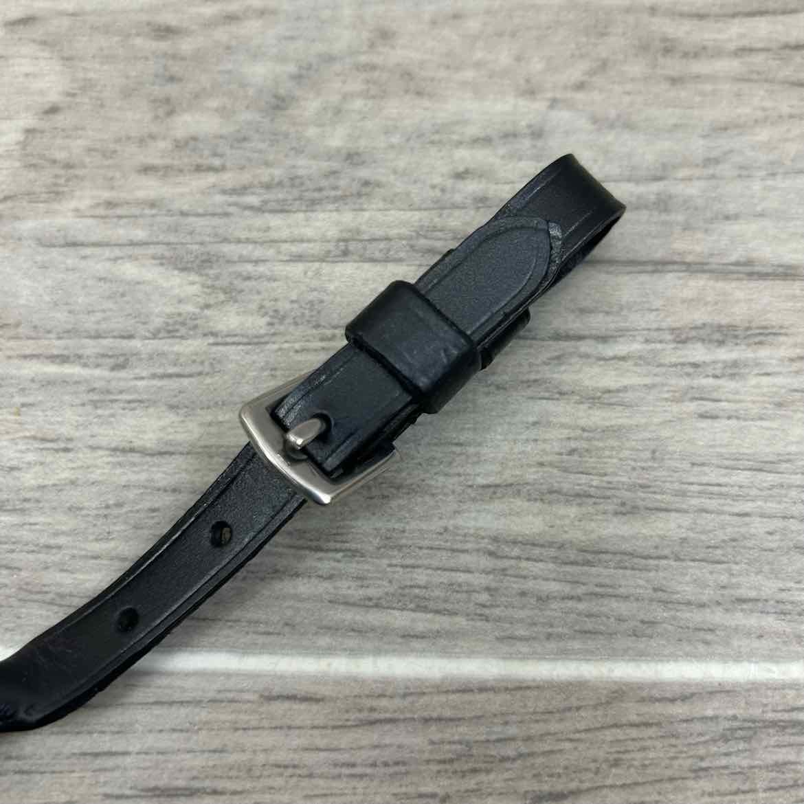 Leather Lip Strap, Black