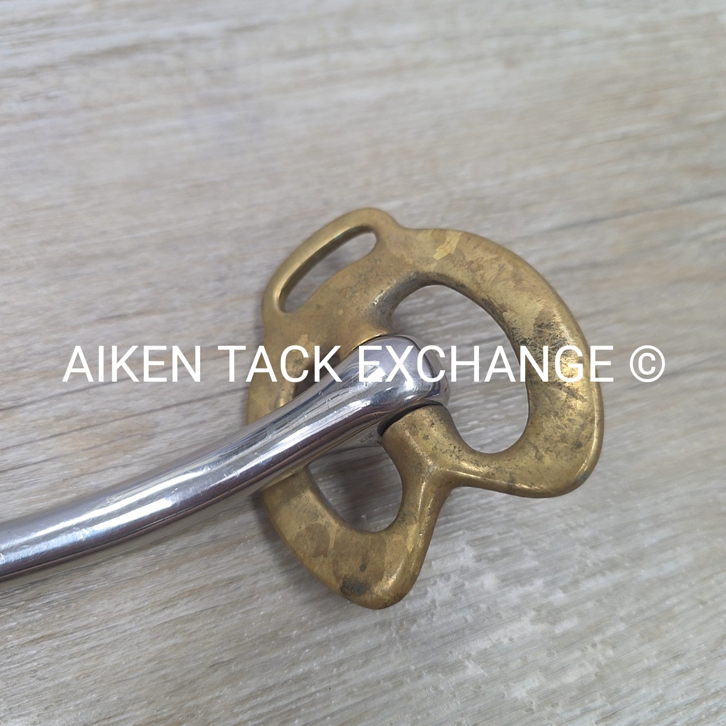 Mullen Mouth Horseshoe Stallion Bit 4.5"