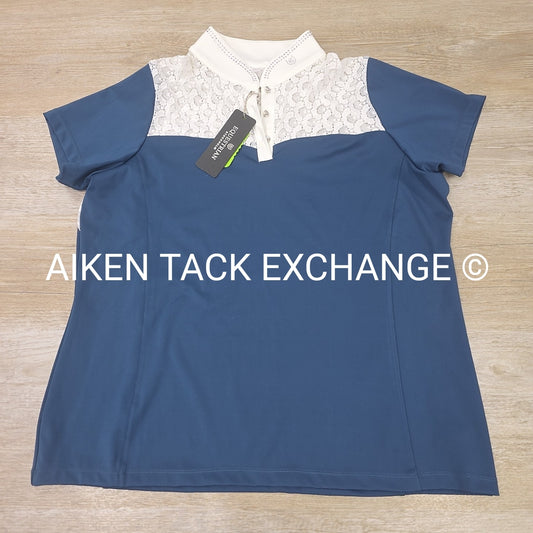 Equestrian Stockholm Crystal Champion Short Sleeve Top, Women's XLarge