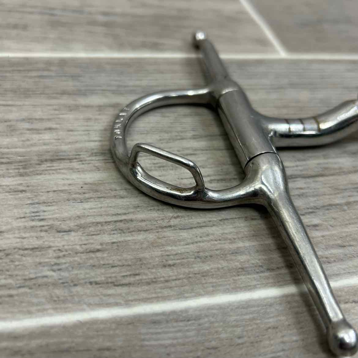 Double Joint Hinged Full Cheek Bit with Hooks 5"