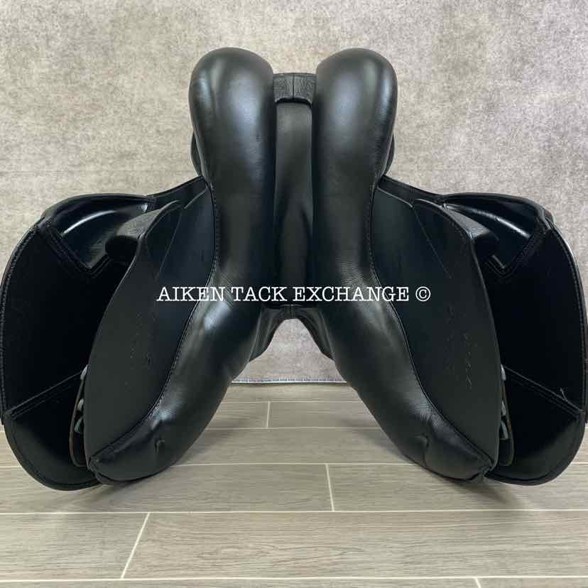 **SOLD** 2002 Kieffer Norbert Koof All Purpose Jump Saddle, 17" Seat, Wide Tree, Wool Flocked Panels