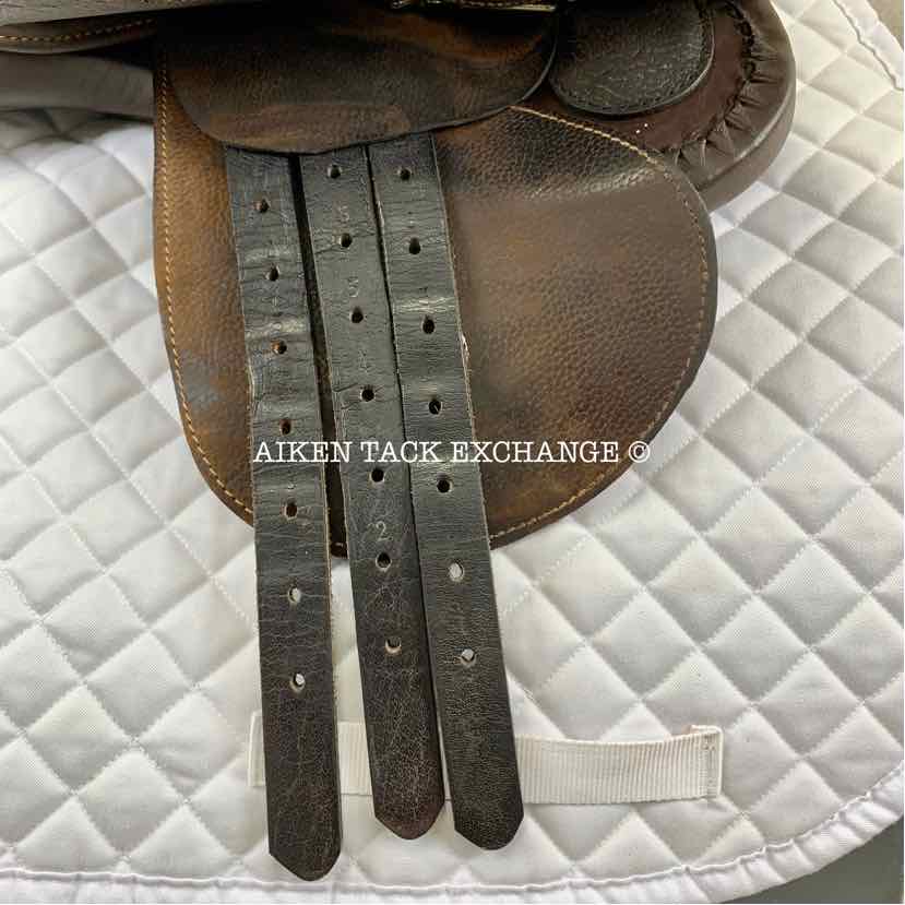 Miguel Acuna American Style Polo Saddle, 18.5" Seat, Medium/Medium Wide Tree, Foam Panels, Buffalo Leather