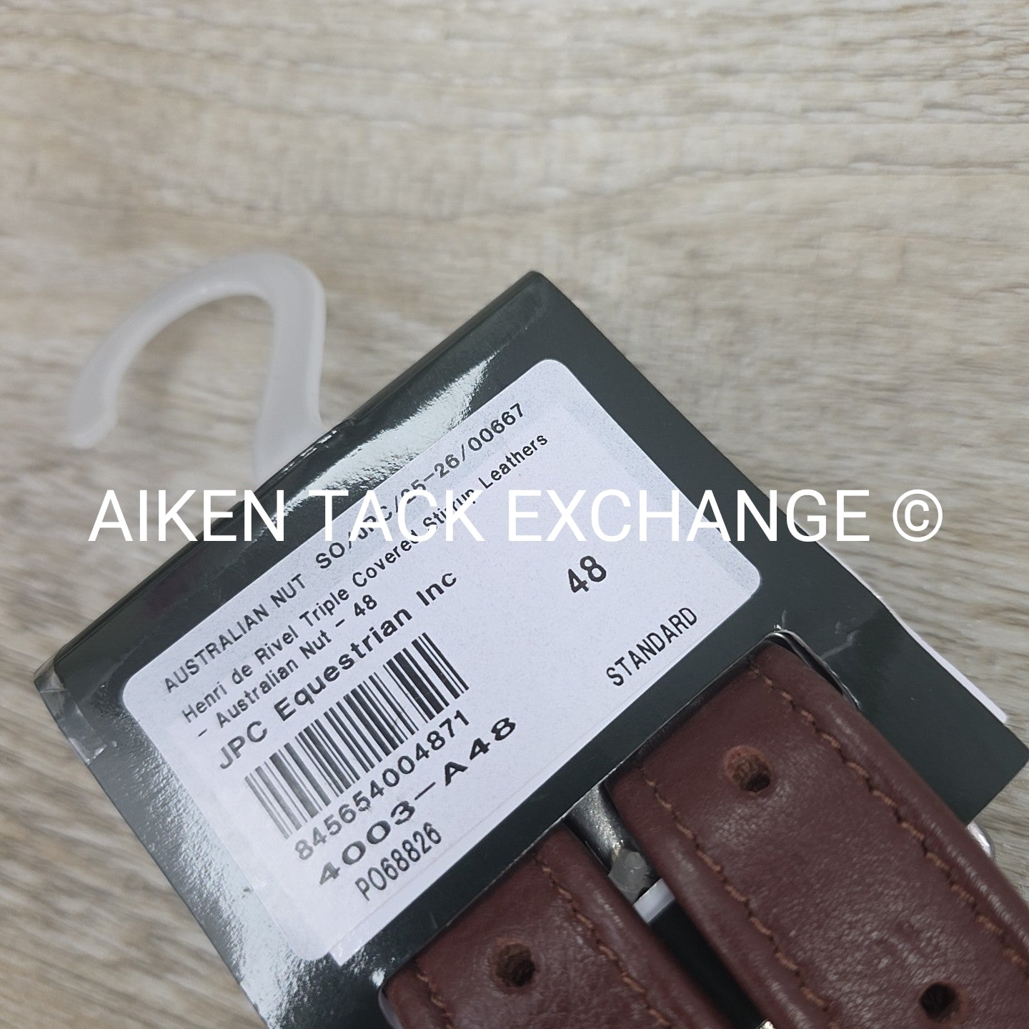HDR Triple Covered Stirrup Leathers, Australian Nut, 48"