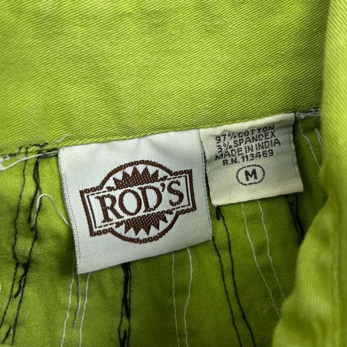 Rod's Long Sleeve Western Show Shirt, Size Medium