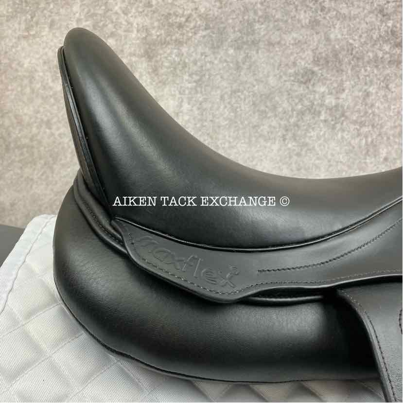 2020 MaxFlex Melina Pro Monoflap Dressage Saddle, 18" Seat, Flex Tree - MW/W, Wool Flocked Panels