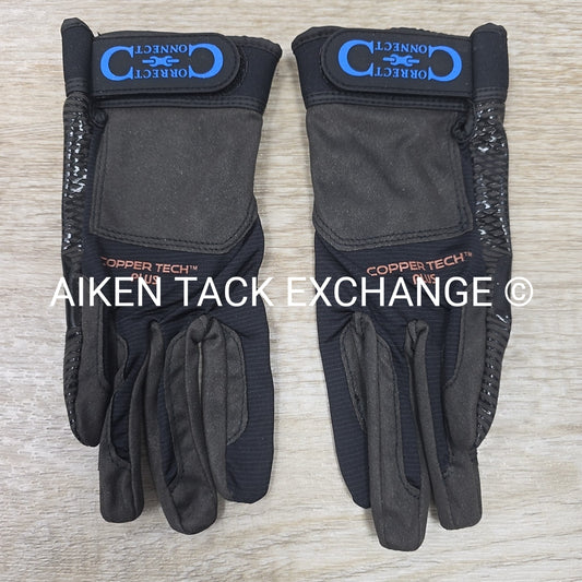 Correct Connect Copper Tech Pro Silicone Grip Gloves, Size X-Small