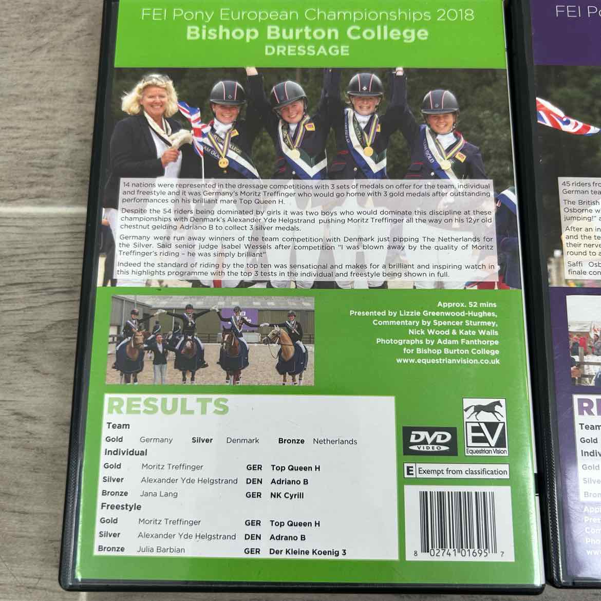 FEI Pony European Championships 2018 DVD Set: Dressage, Show Jumping, & Eventing