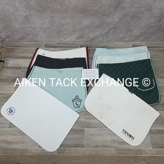 BARGAIN BUNDLE: 8 English Saddle Pads