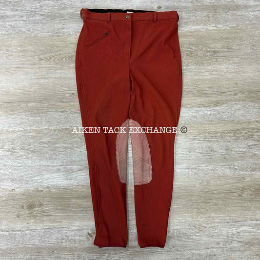 TuffRider Ribbed Knee Patch Breeches, Size 32