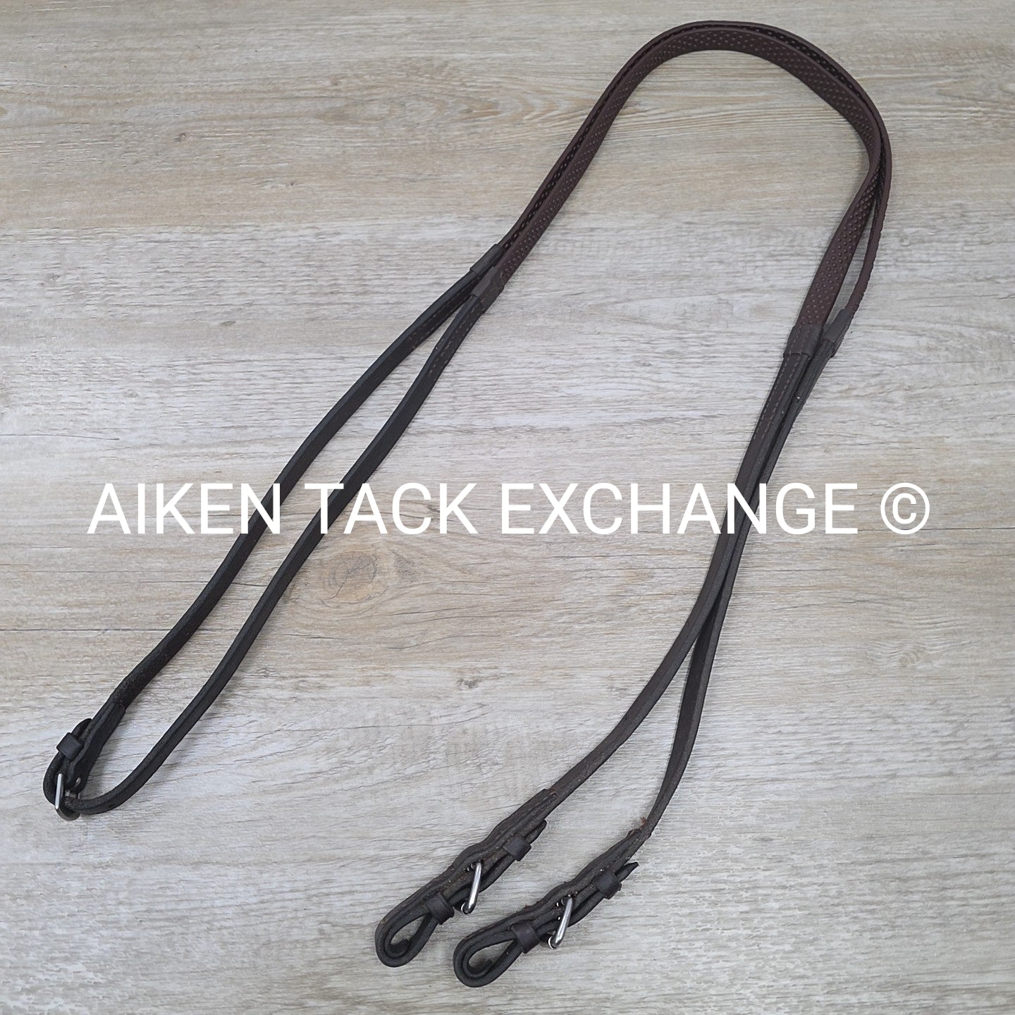 Nunn Finer Rubber Reins, Brown, 60"