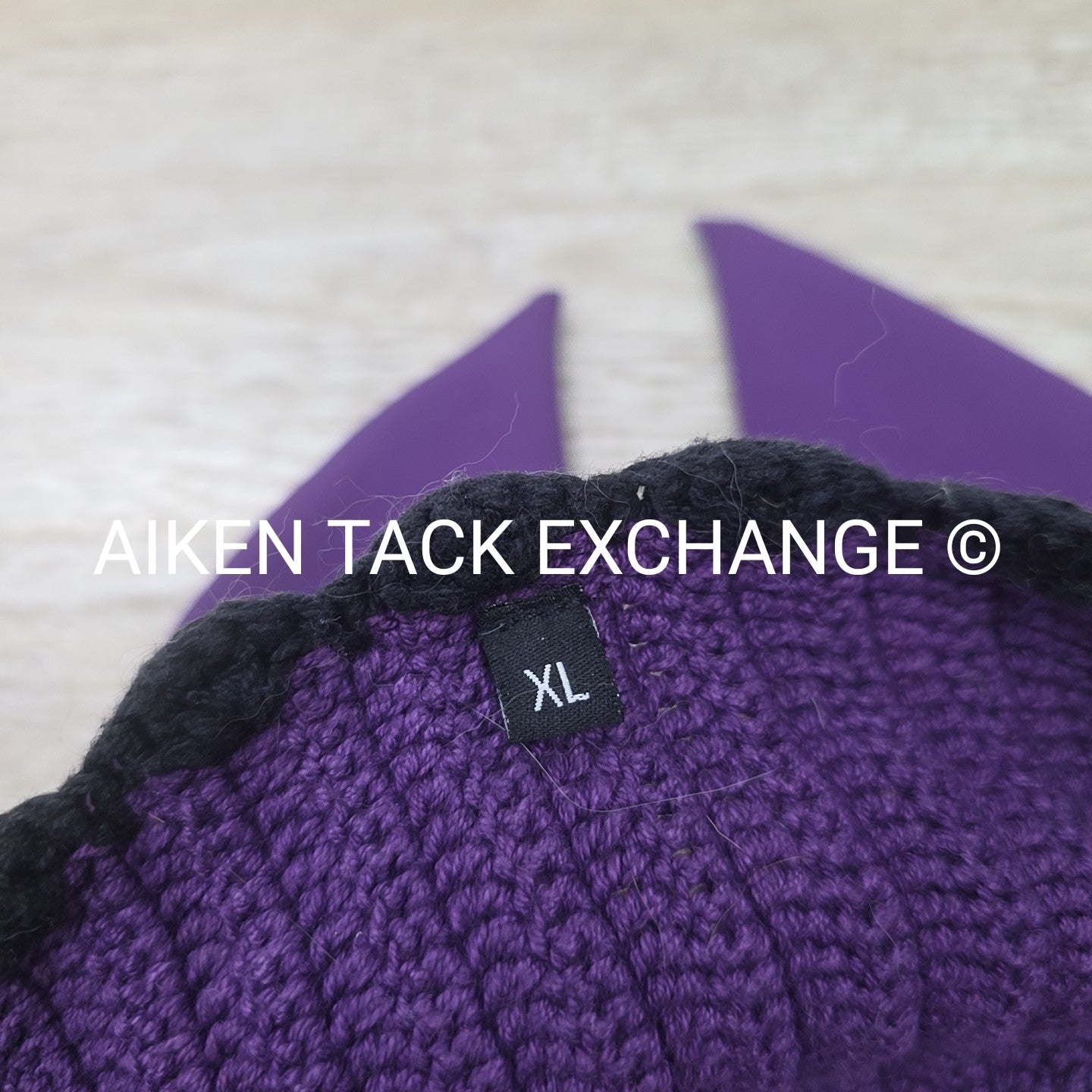 LeMieux Classic Ear Bonnet, Black Currant, Size XLarge