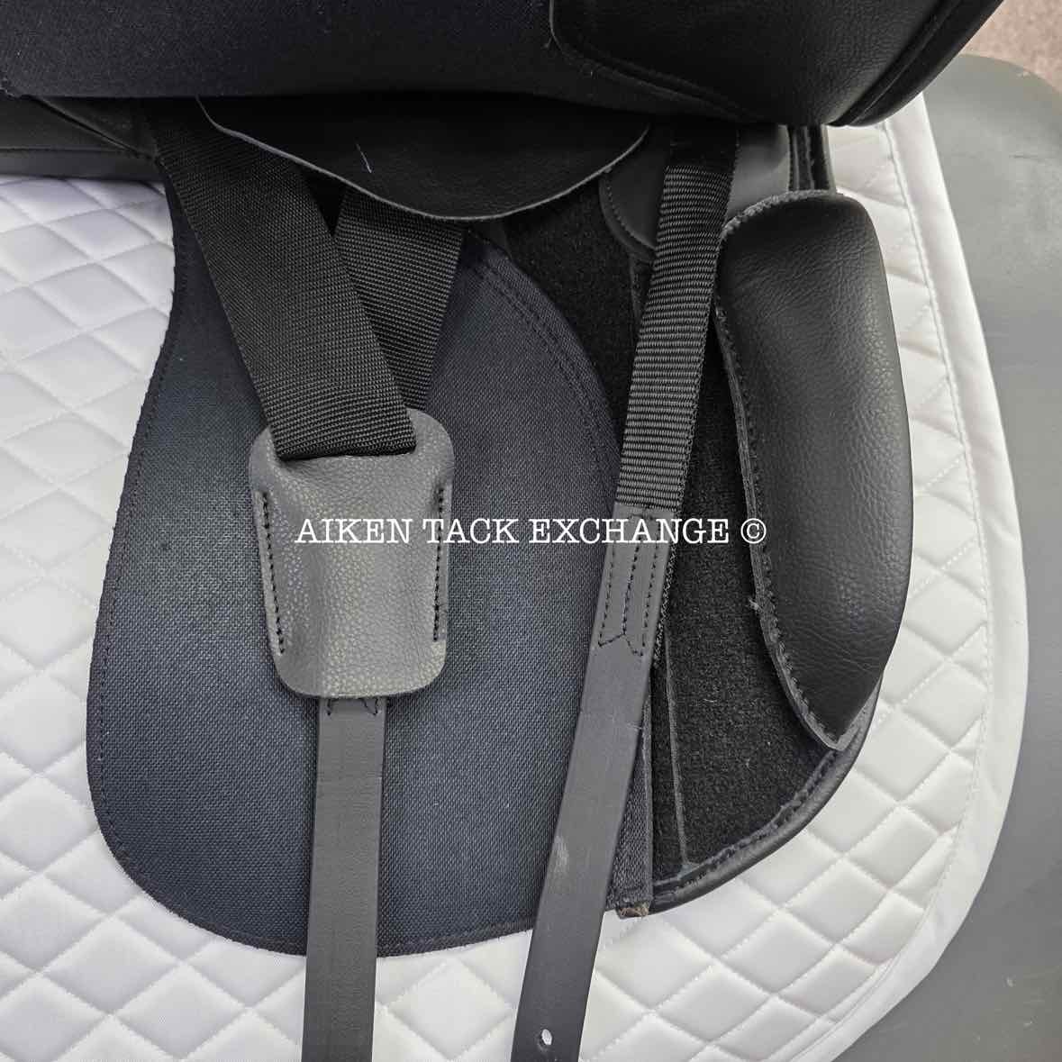 HDR - Henri de Rivel Vegan-X IGP Dressage Saddle, 17.5" Seat, Adjustable Tree - Changeable Gullet, Wool Flocked Panels