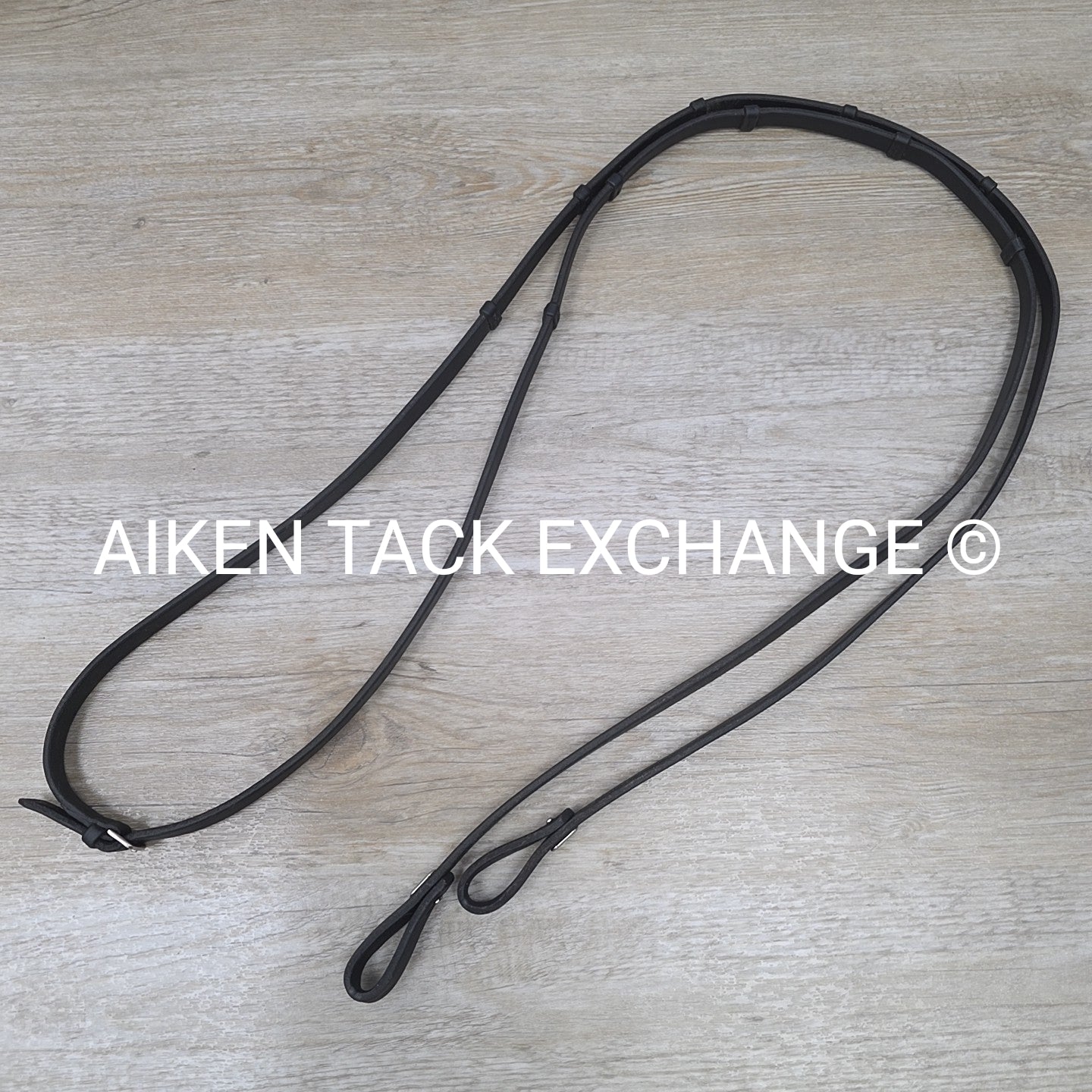 Stubben Freedom Bridle with Leather Grip Reins, Black, Size Full