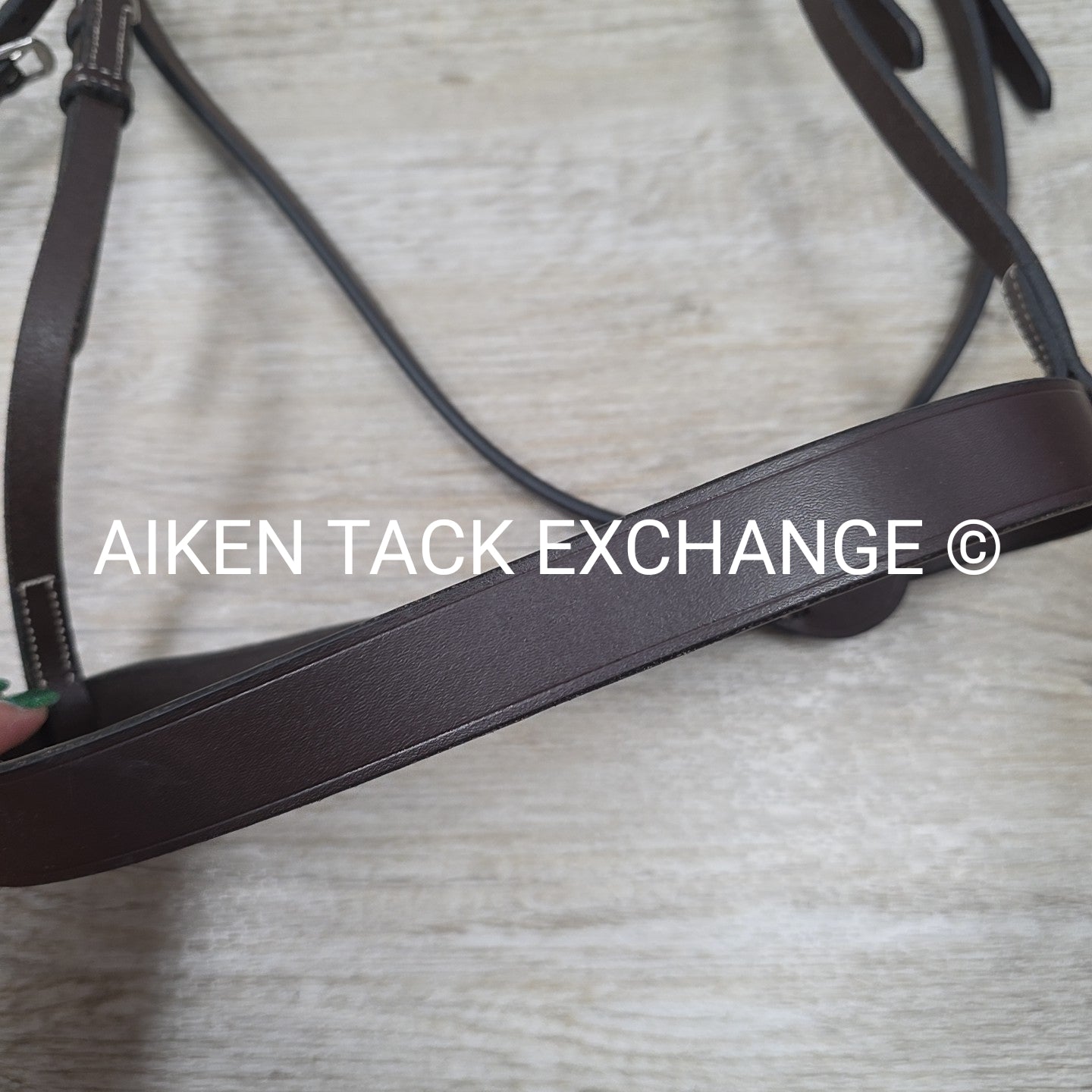 KL Select Black Oak Maple Training Bridle, No Reins & No Flash, Brown, Size Cob