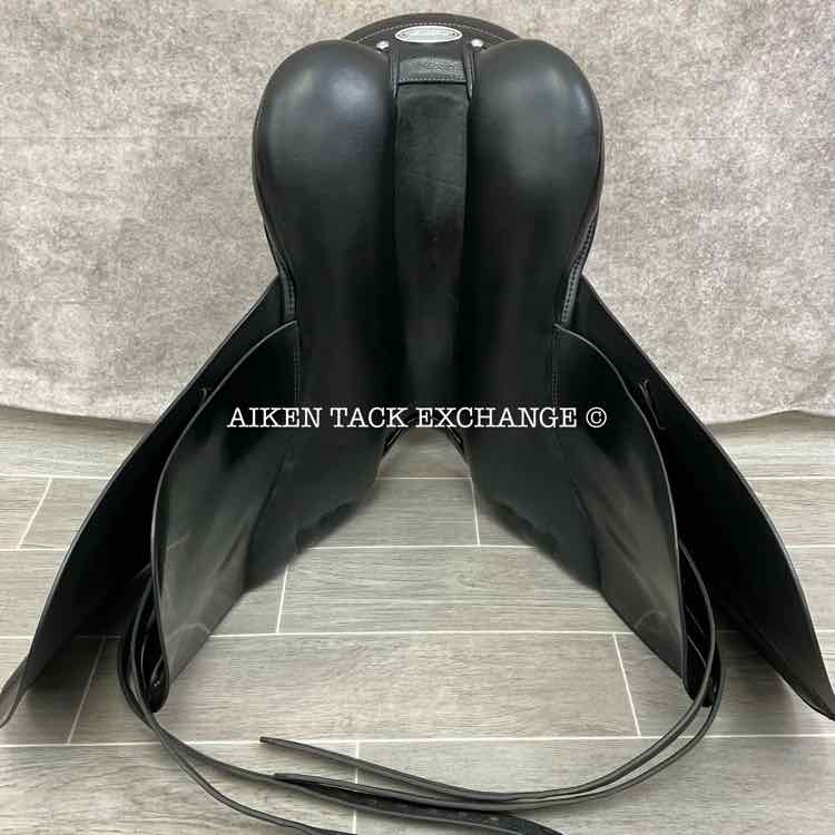 **SOLD** 2013 Stubben D Genesis Dressage Saddle, 18" Seat with Biomex, 31 cm Tree - MW/W, Wool Flocked Panels