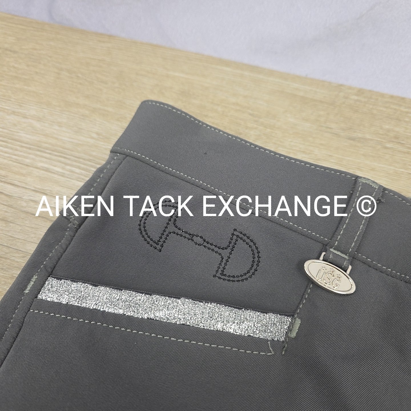 KL Select USG "Meghan" Silicone Grip Full Seat Breeches, Size 32