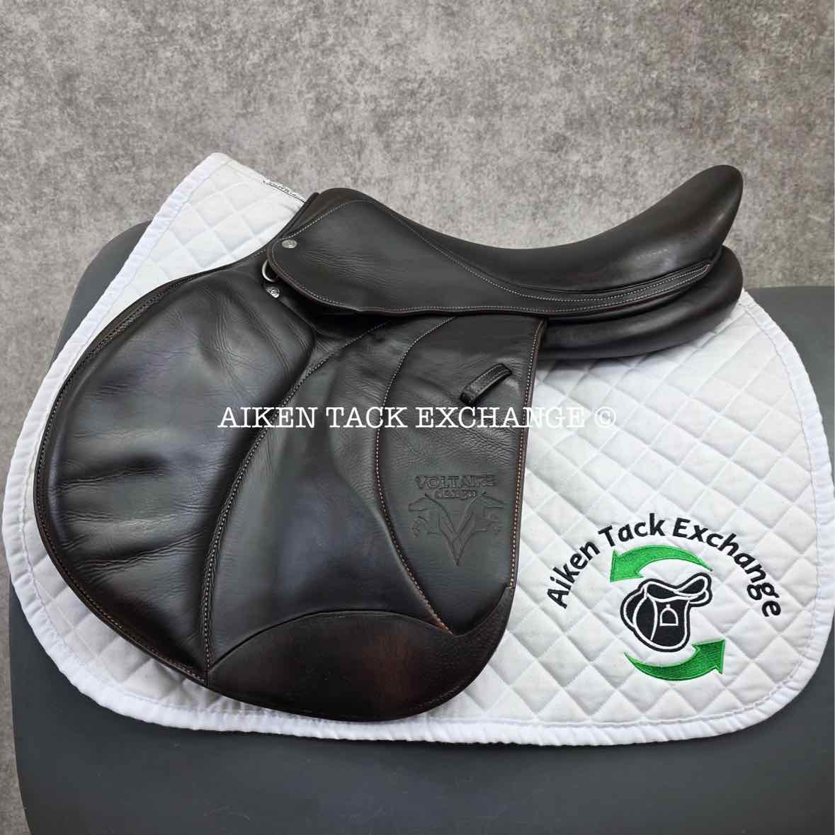 2015 Voltaire Stuttgart Jump Saddle, 17.5" Seat, 3AA Flap, Medium Wide Tree, PRO Panels, Full Buffalo Leather