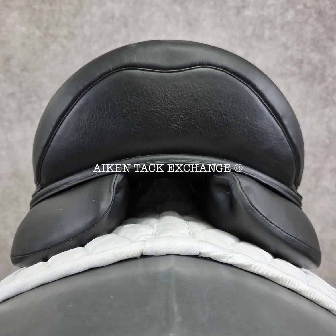 2018 Forestier Aachen Monoflap Dressage Saddle, 17" Seat, 1 Flap, MW/W Tree, PRO Panels, Full Buffalo Leather