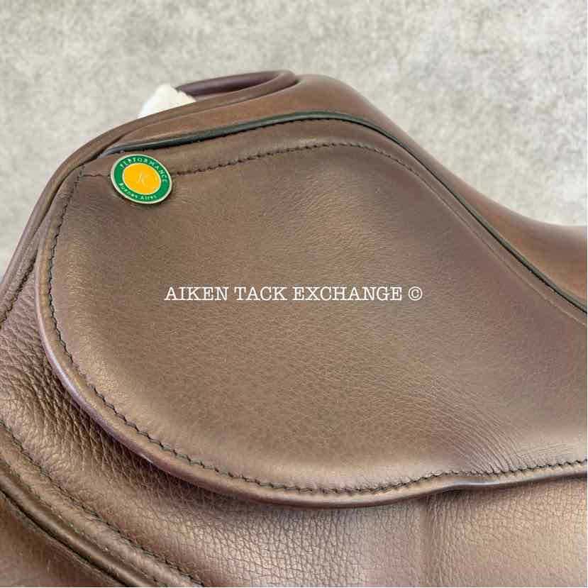 **SOLD** 2022 JC Performance Line P1 Dressage Saddle, 18" Seat, 34 Tree - Medium Wide, Wool Flocked Pony Panels