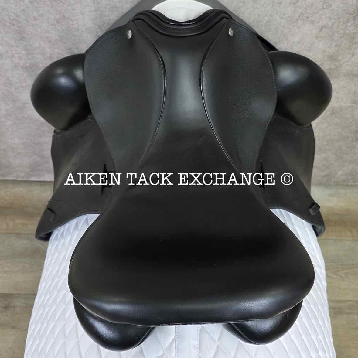 2014 Custom Saddlery Icon Star Monoflap Dressage Saddle, 18" Seat, Adjustable Tree, Wool Flocked Panels