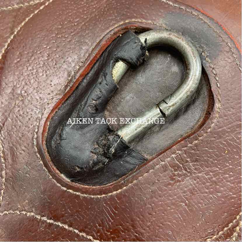 Devoucoux Short Belly Guard Stud Girth, Brown, 28"