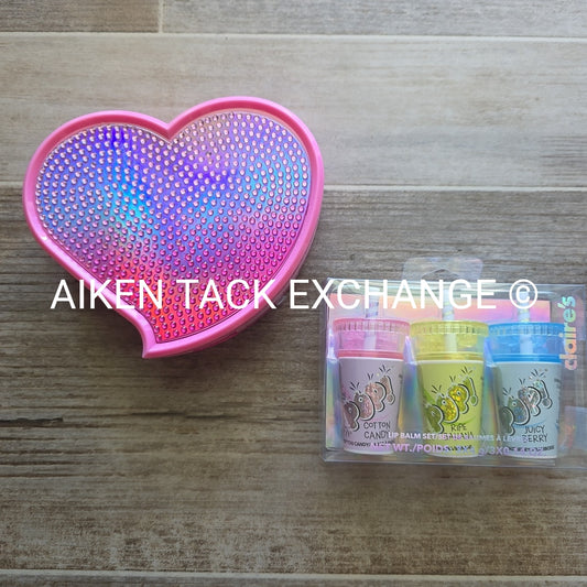 Claire's Beauty Sets - Makeup Kit & Lip Balms (Set of 3)