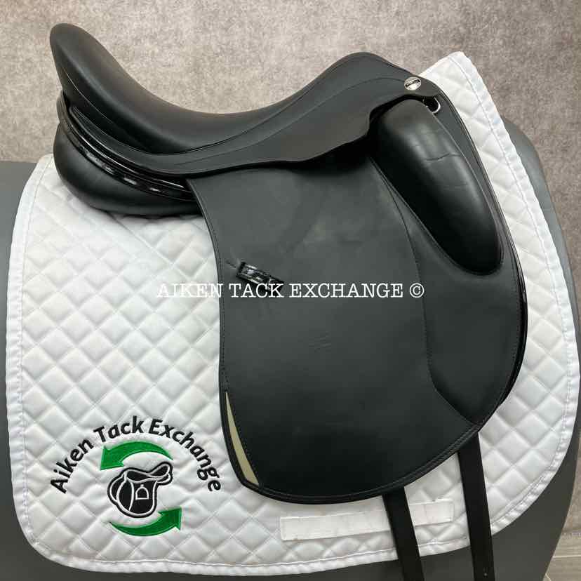 2018 Erreplus Freestyle Monoflap Dressage Saddle, 17" Seat, Adjustable Tree, Wool Flocked Panels