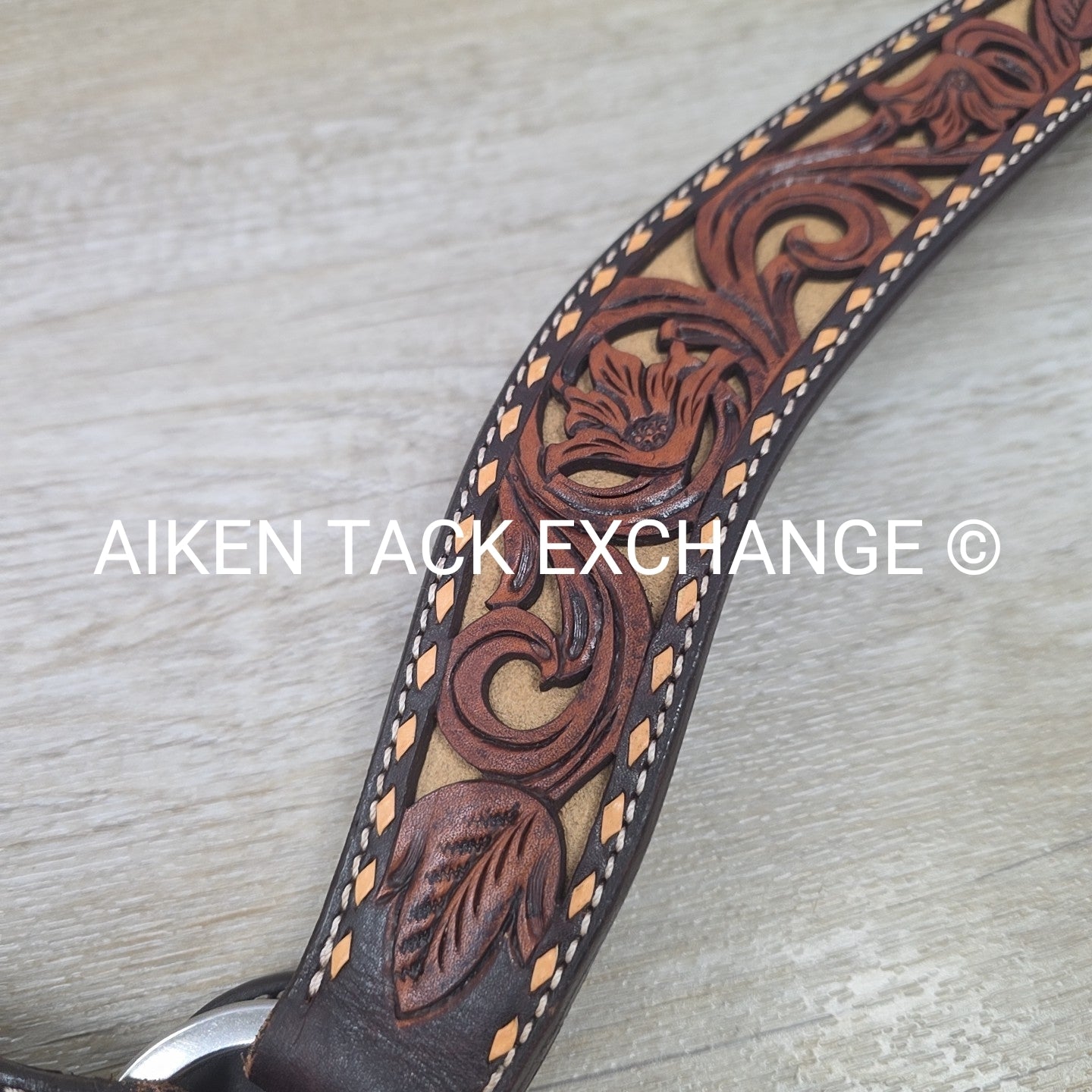 Circle Y Tooled Breastcollar, Size Full/Horse