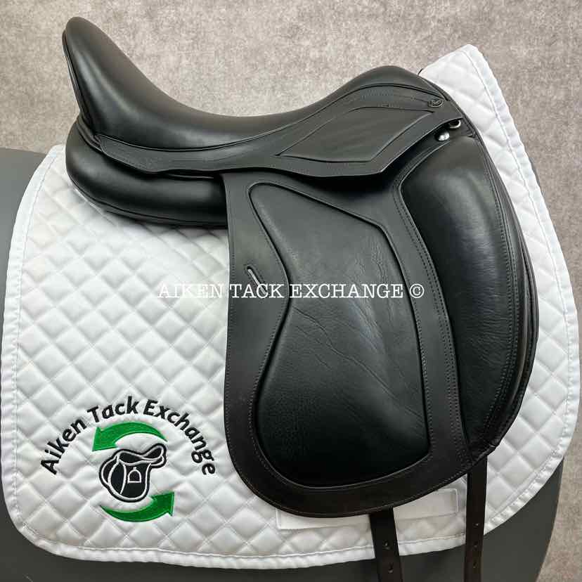 2020 MaxFlex Melina Pro Monoflap Dressage Saddle, 18" Seat, Flex Tree - MW/W, Wool Flocked Panels