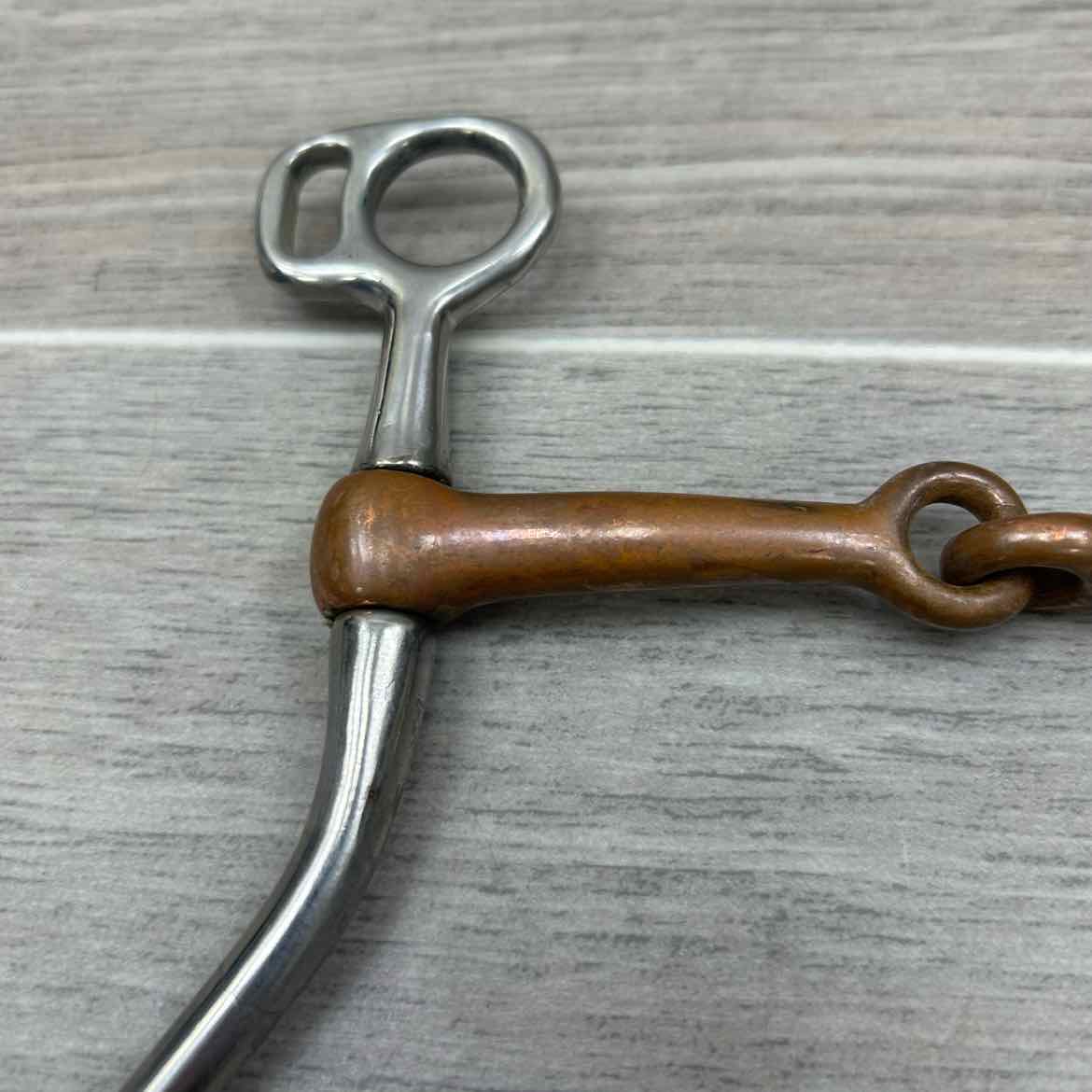 Single Joint Copper Long Shank Tom Thumb Bit 5"