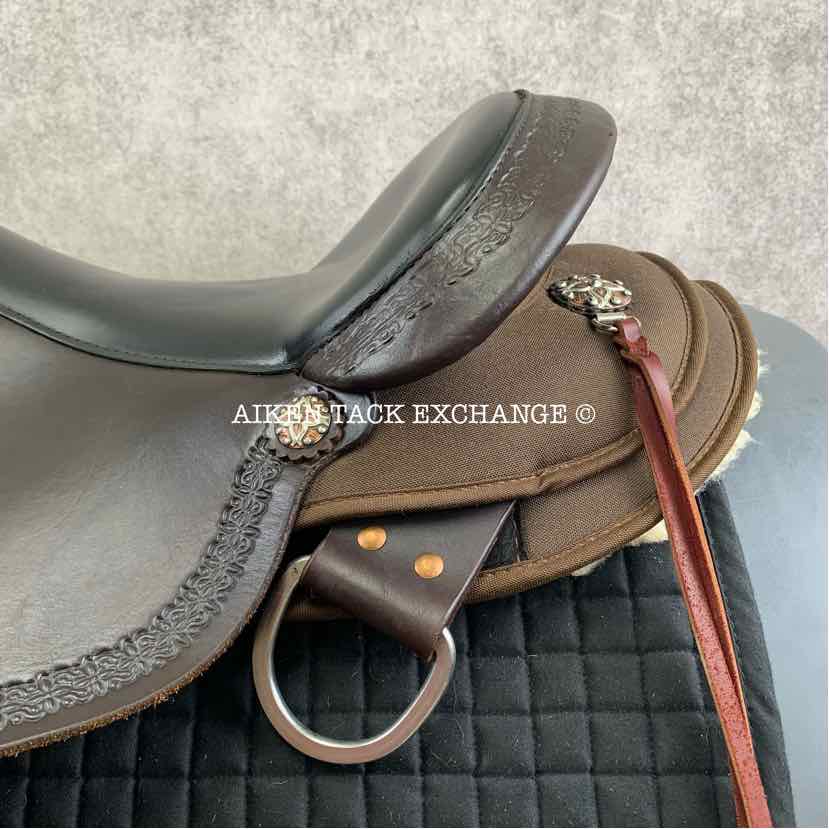 **SOLD** 2022 Circle Y High Horse 6914 Diasetta Cordura Trail Western Saddle, 17" Seat, Wide Tree - Full QH Bars