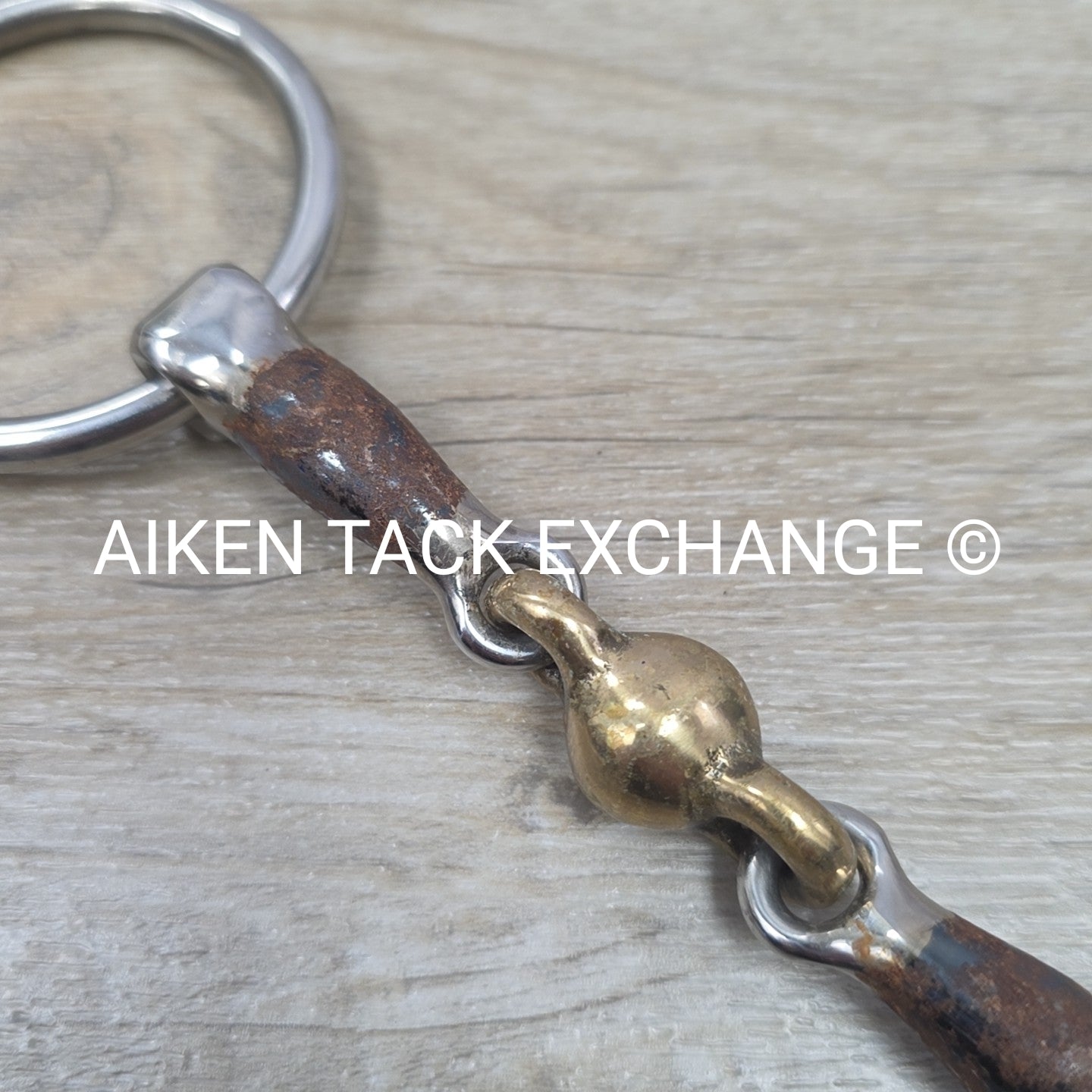 Shires Blue Alloy Loose Ring Double Joint Lozenge Bit 4.5"