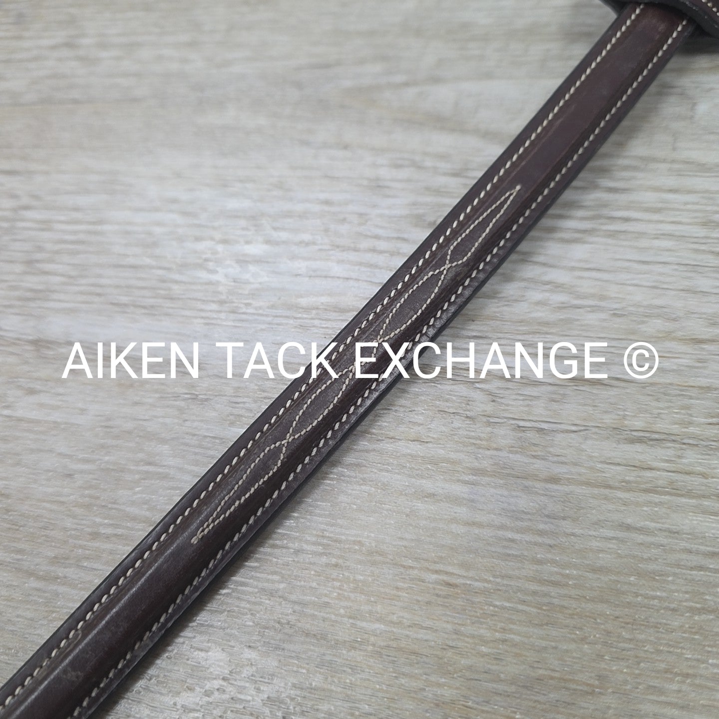 Dy'on Fancy Stitched Cotton Web Reins, Brown, Size Full