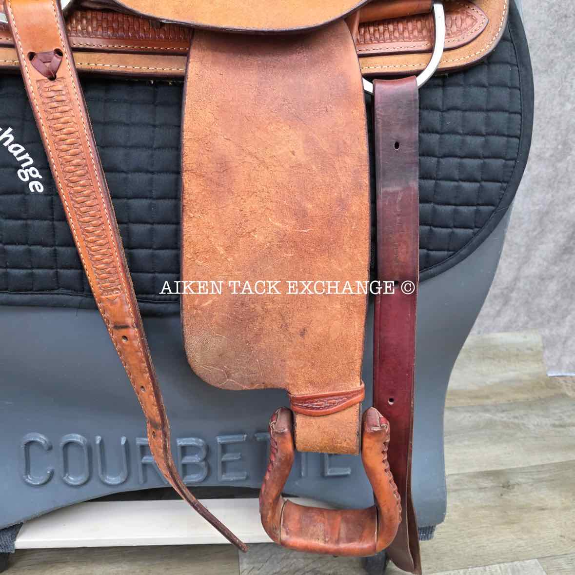 Billy Cook Saddlery 4693 Western Saddle, 16" Seat, Regular Tree - Semi QH Bars