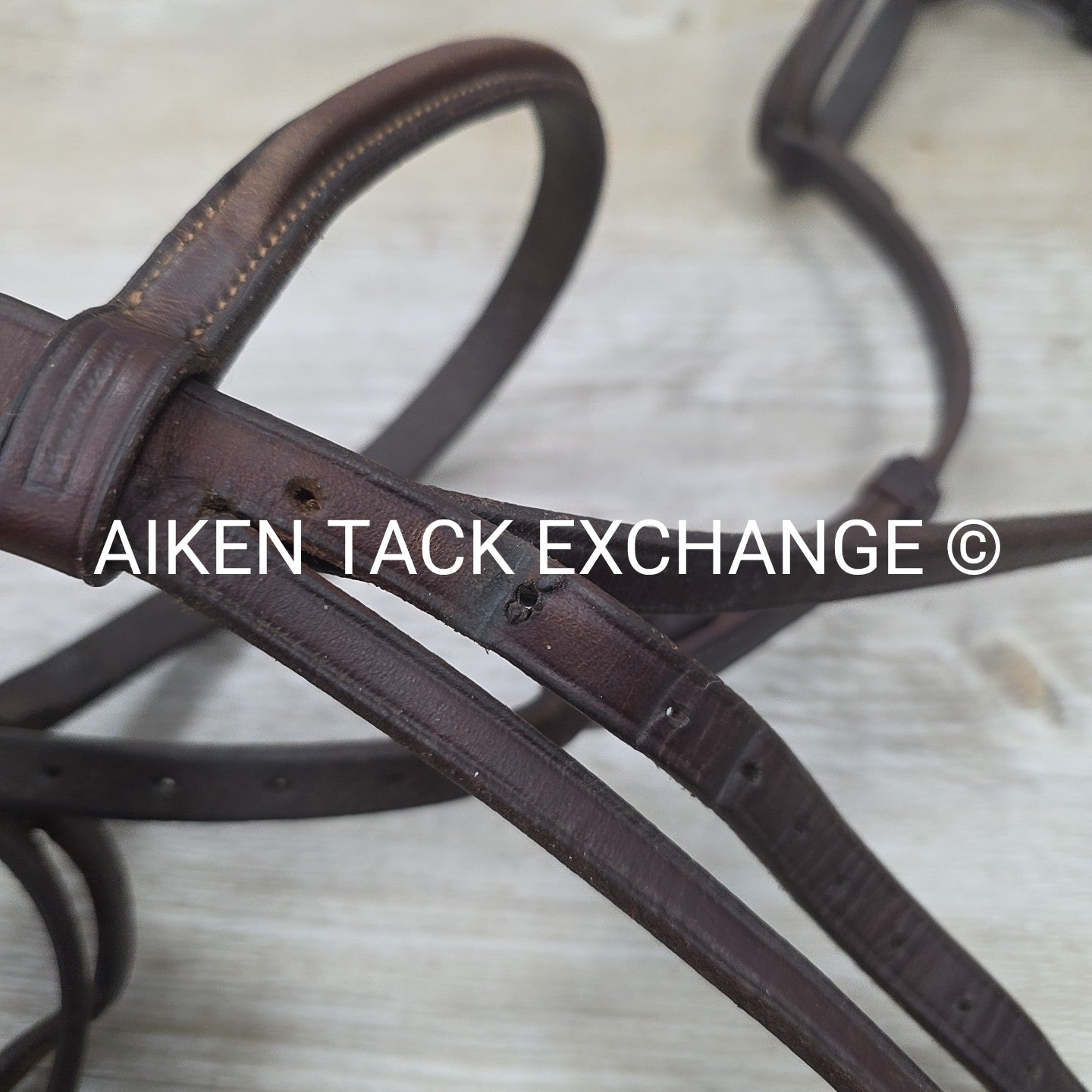 BARGAIN BUNDLE: 2 Plain Raised Bridles with Laced Reins & Rubber Reins, Brown, S