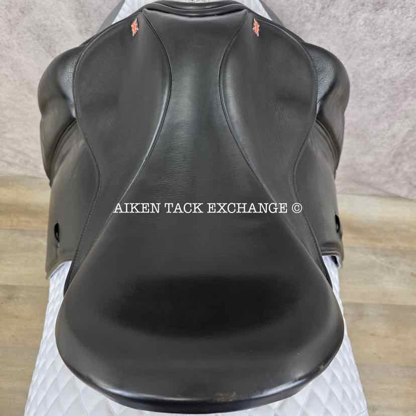 **SOLD** Heritage Bespoke Saddlery "The Oneness" Monoflap Dressage Saddle, 16.5" Seat, Wide Tree, Wool Flocked Panels