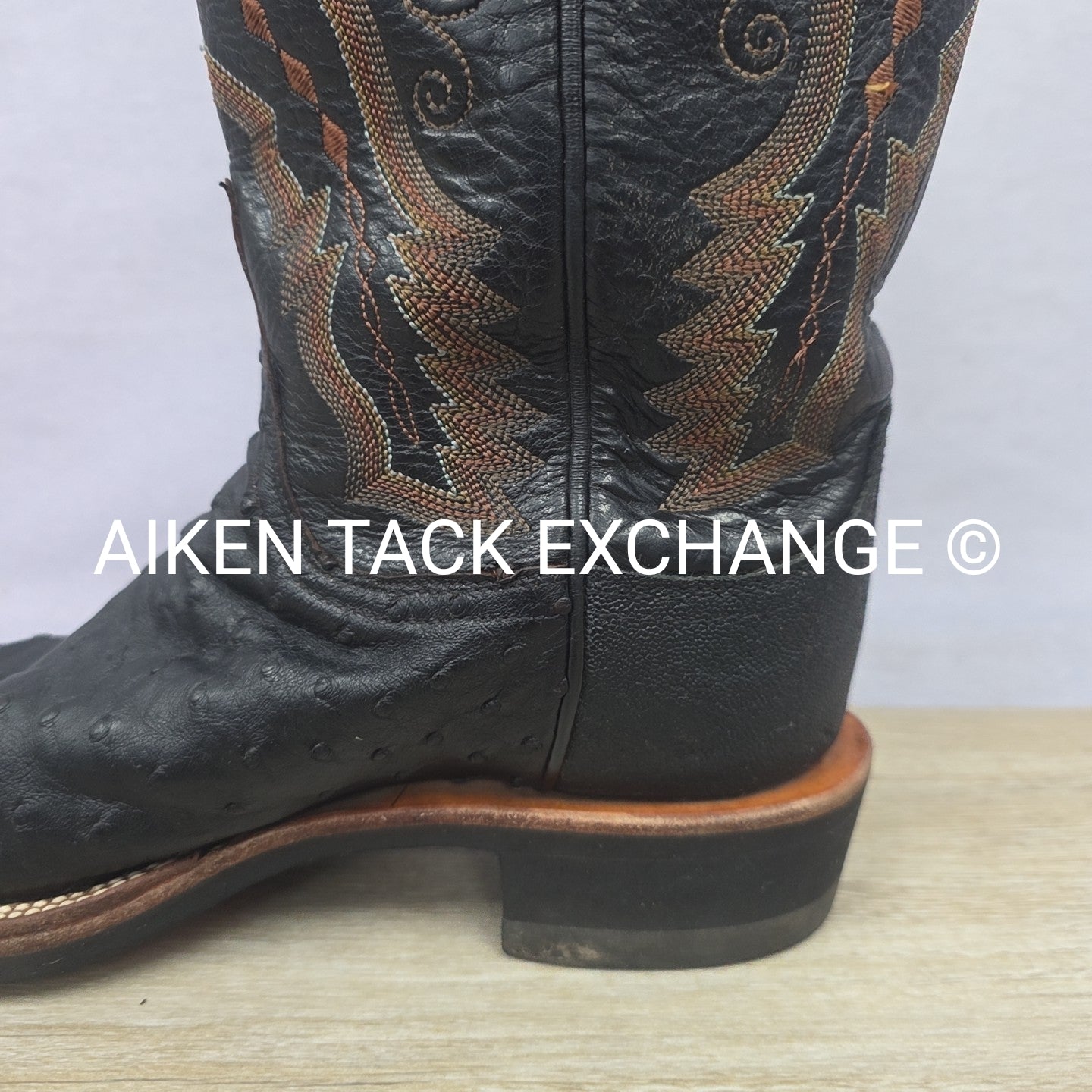 Lucchese Ostrich Boots, Size 6.5