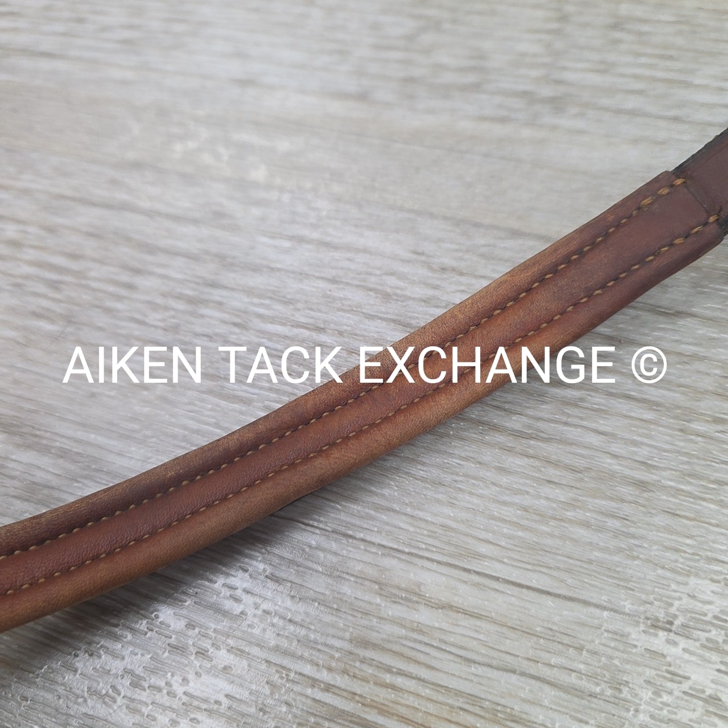 Antares Fancy Stitched Browband, Brown, 16"