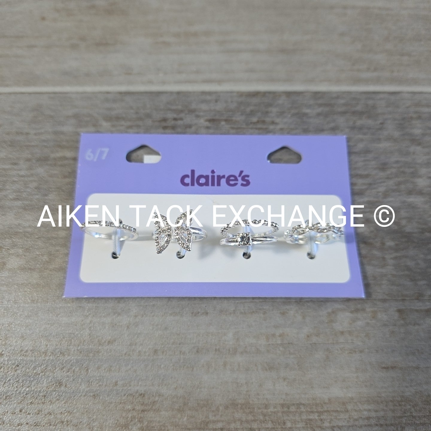 Claire's Ring Set (4) - Size 6/7