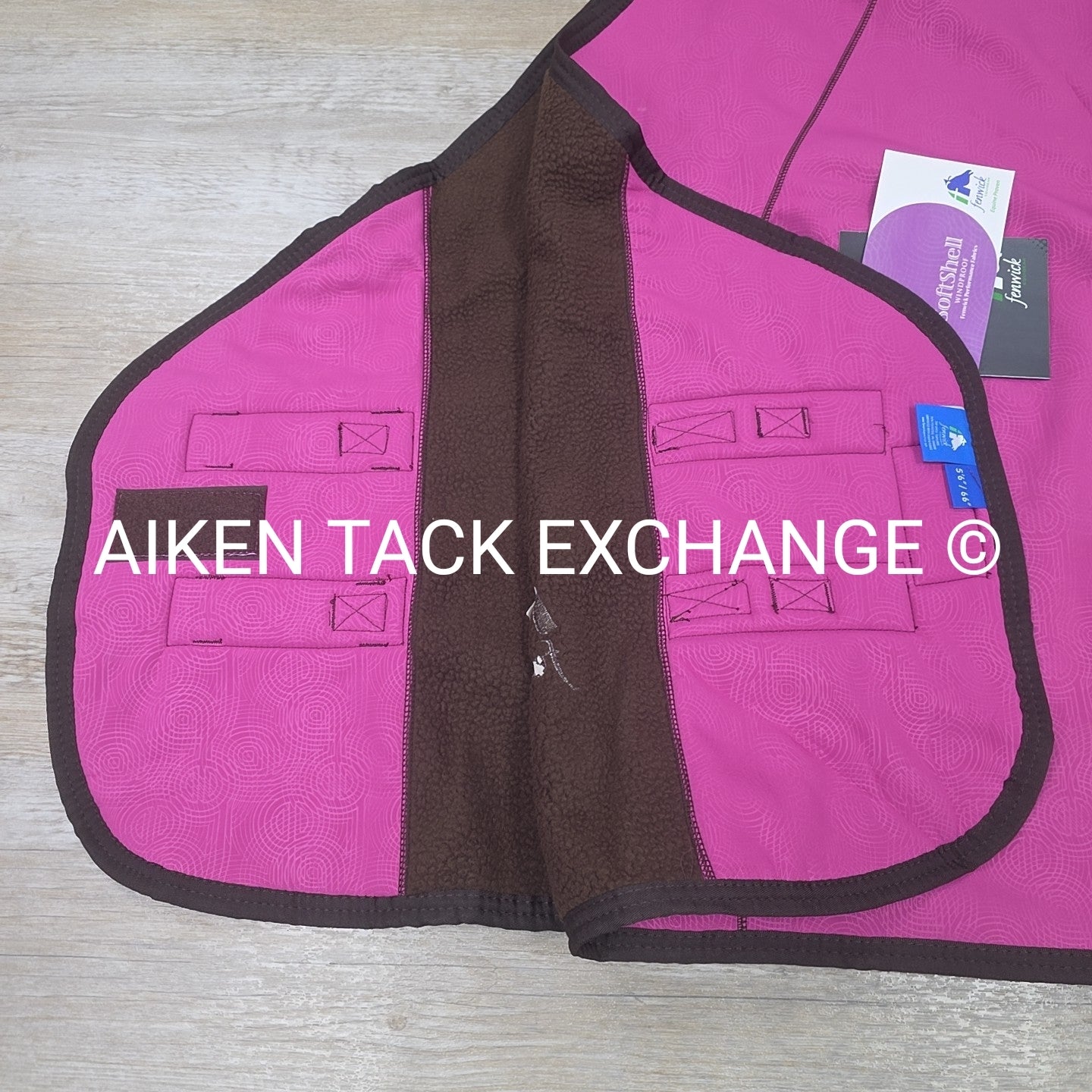 Fenwick Equestrian Softshell Cooler with Sherpa Fleece Lining, Pink, 66"
